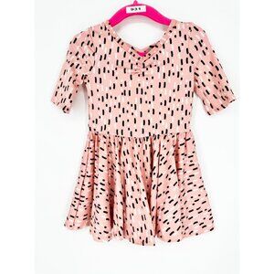 Dotdotsmile Girls Dress Size 12/24 Months Pink Black and White New With Tags